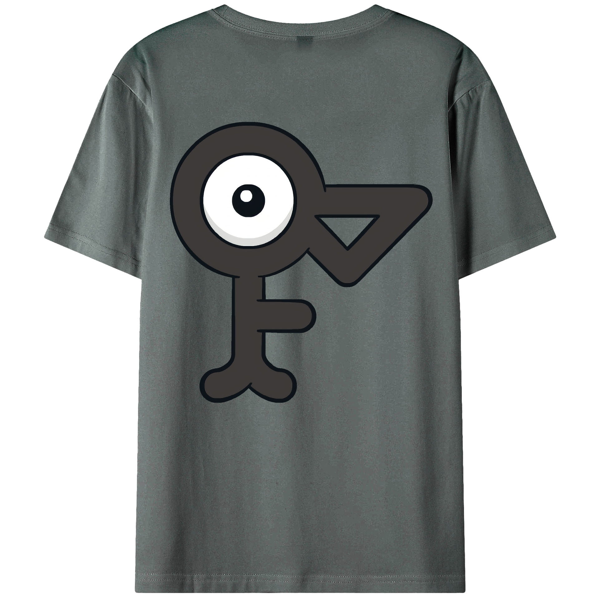 （画像用） ポケットモンスター Pokémon 綿100％ メンズ半袖Tシャツ（バックプリント） 通気性